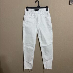 Kut from the Kloth Crisp White Straight Leg Jeans